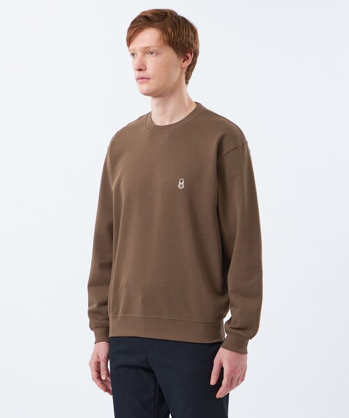 MACKINTOSH PHILOSOPHY(マッキントッシュ フィロソフィー)の「【WEB&一部店舗限定】BUCKINGHAM BEAR 10オンス裏パイル ワンポイントクルーネックスウェット(スウェット・メンズ・グレー系その他2/ブラック/ダークネイビー/ダークブラウン・40/38)」の11枚目の写真