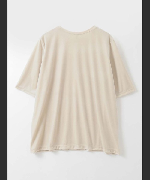 HER.(ハー)の「ベロアハーフスリーブTシャツ(Tシャツ/カットソー・レディース・ブラック/クリーム・フリー)」の17枚目の写真