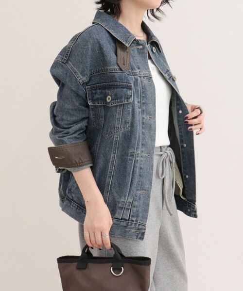fredy emue（フレディエミュ）の「2WAYカラーデニムジャケット（デニムジャケット・レディース・ブルー/サックスブルー・38）」の9枚目の写真
