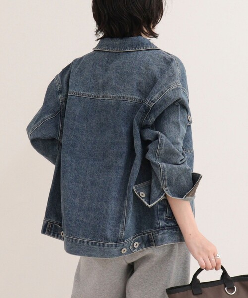 fredy emue（フレディエミュ）の「2WAYカラーデニムジャケット（デニムジャケット・レディース・ブルー/サックスブルー・38）」の10枚目の写真