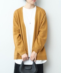 【WEB限定】【大きいサイズ】抗ピリングカーディガン