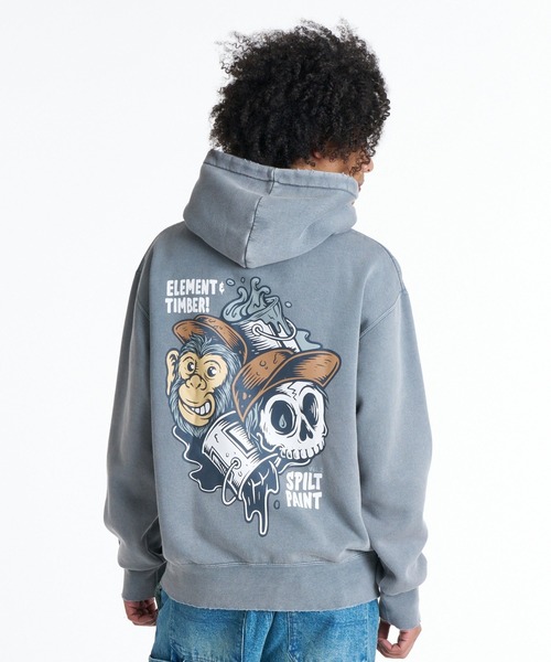 ELEMENT(エレメント)の「ELEMENT メンズ TIMBER FLOW HOODIE パーカー 【2026年秋冬モデル】/エレメントバックプリントフーディー(パーカー・メンズ・ネイビー/ブラック系その他/グレー系その他・MEDIUM/LARGE/X-LARGE)」の1枚目の写真