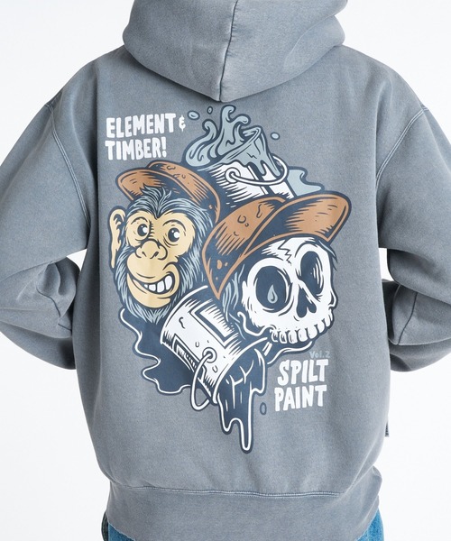 ELEMENT(エレメント)の「ELEMENT メンズ TIMBER FLOW HOODIE パーカー 【2026年秋冬モデル】/エレメントバックプリントフーディー(パーカー・メンズ・ネイビー/ブラック系その他/グレー系その他・MEDIUM/LARGE/X-LARGE)」の6枚目の写真