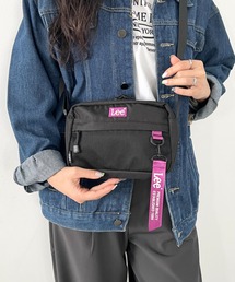 Lee.撥水ポリエステル ヨコ型ショルダーバッグ.コンパクト ミニショルダー