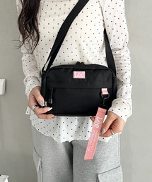 Lee.撥水ポリエステル ヨコ型ショルダーバッグ.コンパクト ミニショルダー