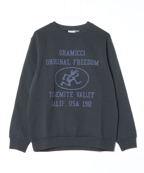 Gramicci(グラミチ)の「YOSEMITE VALLEY SWEATSHIRT|ヨセミテバレースウェットシャツ(スウェット・メンズ・ヘザーグレー/ブラウン/ブラック系その他・XL/2XL/L/M/S)」の2枚目の写真
