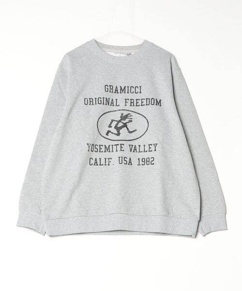 Gramicci(グラミチ)の「YOSEMITE VALLEY SWEATSHIRT|ヨセミテバレースウェットシャツ(スウェット・メンズ・ヘザーグレー/ブラウン/ブラック系その他・XL/2XL/L/M/S)」の3枚目の写真