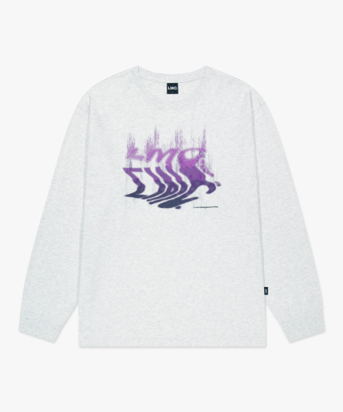 LMCの「GRADIANT WAVE LOGO LONG SLV TEE light heather gray(Tシャツ/カットソー・レディース・その他・SMALL/X-LARGE/LARGE/MEDIUM)」の5枚目の写真