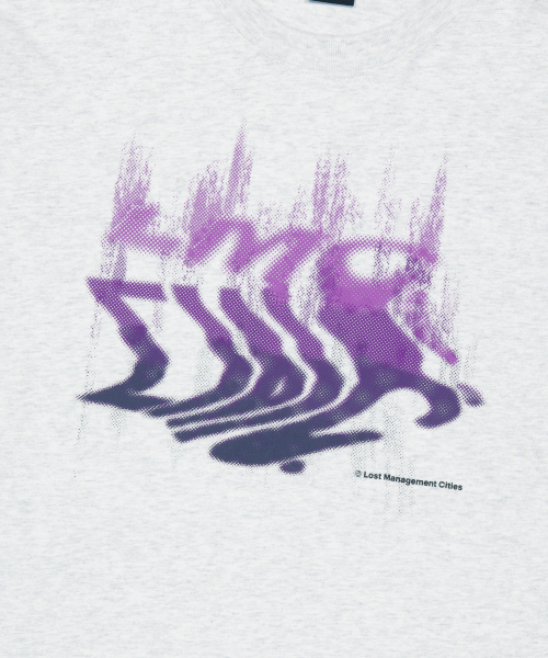 LMCの「GRADIANT WAVE LOGO LONG SLV TEE light heather gray(Tシャツ/カットソー・レディース・その他・SMALL/X-LARGE/LARGE/MEDIUM)」の7枚目の写真