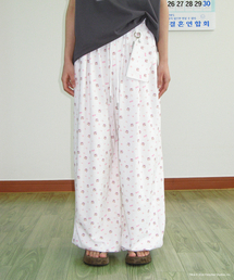 BETTY BOOP PATTERN SWEAT JOGGER PANTS WHITE