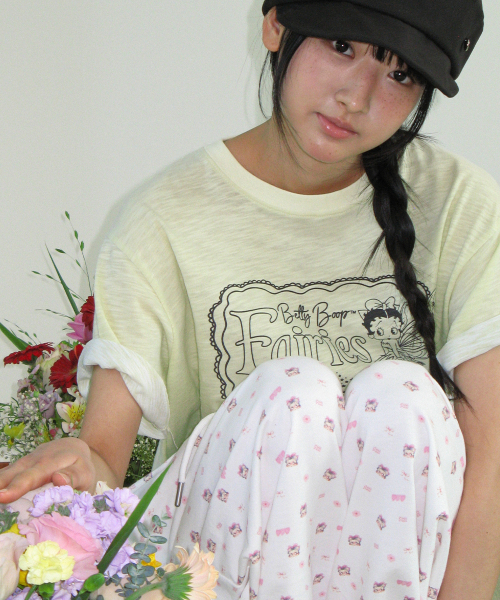 RONRON（ロンロン）の「BETTY BOOP PATTERN SWEAT JOGGER PANTS WHITE（スウェットパンツ・レディース・その他・FREE）」の4枚目の写真
