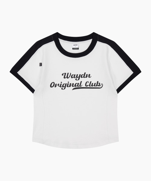 WAYDN（ウェイドゥン）の「82 クロップド トラック ショートスリーブ ホワイト（Tシャツ/カットソー・レディース・その他・SMALL/MEDIUM）」の5枚目の写真