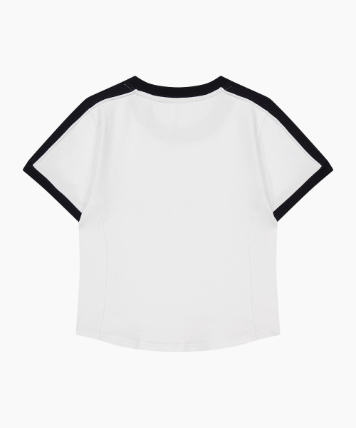 WAYDN（ウェイドゥン）の「82 クロップド トラック ショートスリーブ ホワイト（Tシャツ/カットソー・レディース・その他・SMALL/MEDIUM）」の6枚目の写真