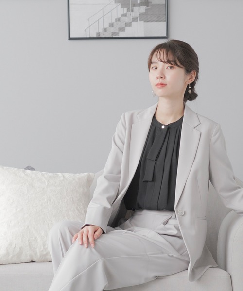 festinalente(フェスティナレンテ)の「2way ボウタイ 長袖 ブラウス(シャツ/ブラウス・レディース・ホワイト/モカ/ブラック・L/M/S/LL)」の15枚目の写真