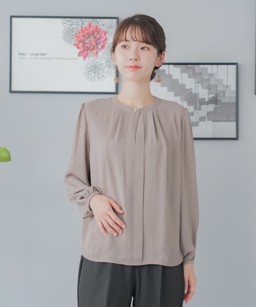 festinalente(フェスティナレンテ)の「2way ボウタイ 長袖 ブラウス(シャツ/ブラウス・レディース・ホワイト/モカ/ブラック・L/M/S/LL)」の18枚目の写真