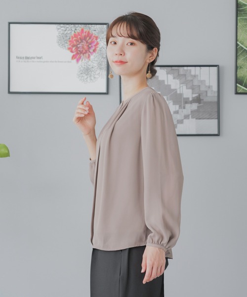 festinalente(フェスティナレンテ)の「2way ボウタイ 長袖 ブラウス(シャツ/ブラウス・レディース・ホワイト/モカ/ブラック・L/M/S/LL)」の19枚目の写真