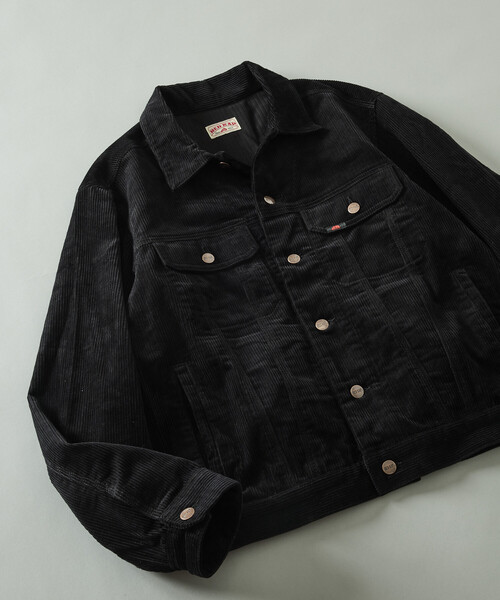RED KAP(レッドキャップ)の「RED KAP/レッドキャップ 別注 SHORT LENGTH コーデュロイ トラッカージャケット/ショートブルゾン(ブルゾン・メンズ・ブラック/ベージュ/ネイビー/ブラウン・MEDIUM/LARGE)」の5枚目の写真