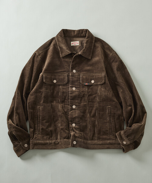 RED KAP(レッドキャップ)の「RED KAP/レッドキャップ 別注 SHORT LENGTH コーデュロイ トラッカージャケット/ショートブルゾン(ブルゾン・メンズ・ブラック/ベージュ/ネイビー/ブラウン・MEDIUM/LARGE)」の18枚目の写真