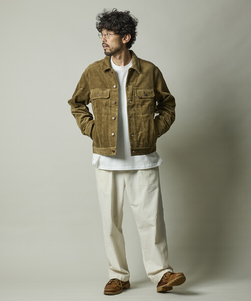 RED KAP(レッドキャップ)の「RED KAP/レッドキャップ 別注 SHORT LENGTH コーデュロイ トラッカージャケット/ショートブルゾン(ブルゾン・メンズ・ブラック/ベージュ/ネイビー/ブラウン・MEDIUM/LARGE)」の14枚目の写真