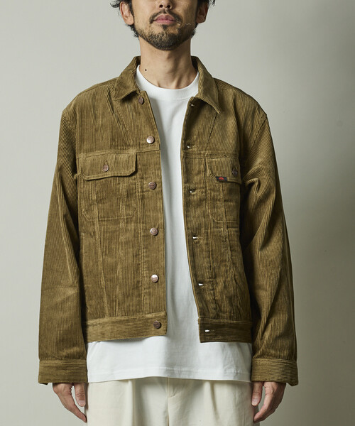 RED KAP(レッドキャップ)の「RED KAP/レッドキャップ 別注 SHORT LENGTH コーデュロイ トラッカージャケット/ショートブルゾン(ブルゾン・メンズ・ブラック/ベージュ/ネイビー/ブラウン・MEDIUM/LARGE)」の6枚目の写真
