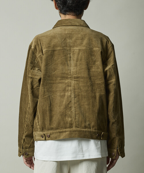 RED KAP(レッドキャップ)の「RED KAP/レッドキャップ 別注 SHORT LENGTH コーデュロイ トラッカージャケット/ショートブルゾン(ブルゾン・メンズ・ブラック/ベージュ/ネイビー/ブラウン・MEDIUM/LARGE)」の19枚目の写真