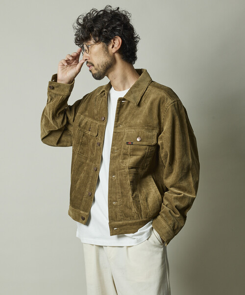 RED KAP(レッドキャップ)の「RED KAP/レッドキャップ 別注 SHORT LENGTH コーデュロイ トラッカージャケット/ショートブルゾン(ブルゾン・メンズ・ブラック/ベージュ/ネイビー/ブラウン・MEDIUM/LARGE)」の15枚目の写真