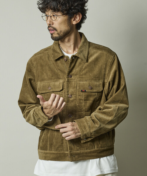 RED KAP(レッドキャップ)の「RED KAP/レッドキャップ 別注 SHORT LENGTH コーデュロイ トラッカージャケット/ショートブルゾン(ブルゾン・メンズ・ブラック/ベージュ/ネイビー/ブラウン・MEDIUM/LARGE)」の7枚目の写真