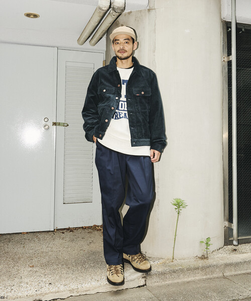 RED KAP(レッドキャップ)の「RED KAP/レッドキャップ 別注 SHORT LENGTH コーデュロイ トラッカージャケット/ショートブルゾン(ブルゾン・メンズ・ブラック/ベージュ/ネイビー/ブラウン・MEDIUM/LARGE)」の20枚目の写真