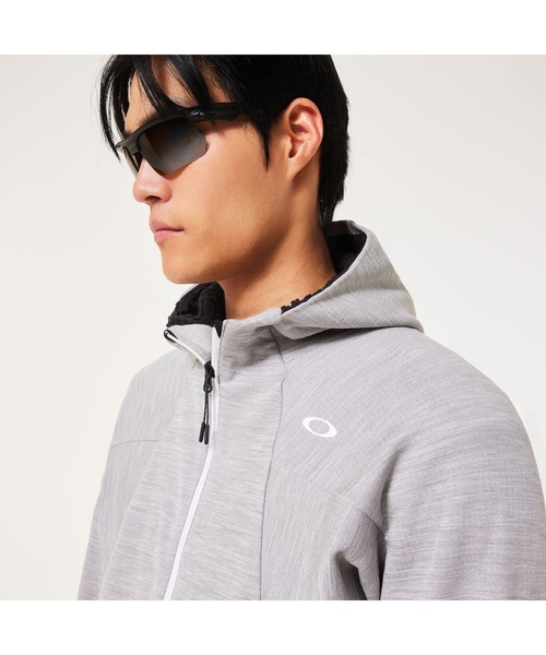OAKLEY(オークリー)の「オークリー ENHANCE GRID FLEECE JACKET 15.7/パーカー/スポーツ・トレーニング/メンズ//OAKLEY(ブルゾン・メンズ・ブラック/ライトグレー・L/M/S/XL)」の12枚目の写真