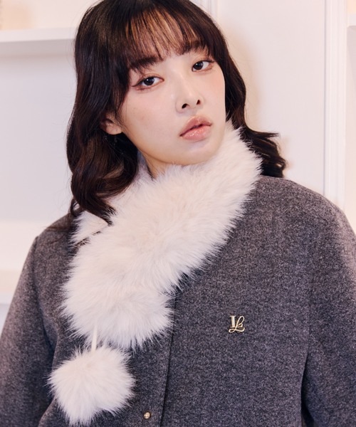 Lallana(ララーナ)の「Classic Wool-Like Jacket /クラシックウールライクジャケット(その他アウター・レディース・ブラウン/グレー・FREE)」の20枚目の写真