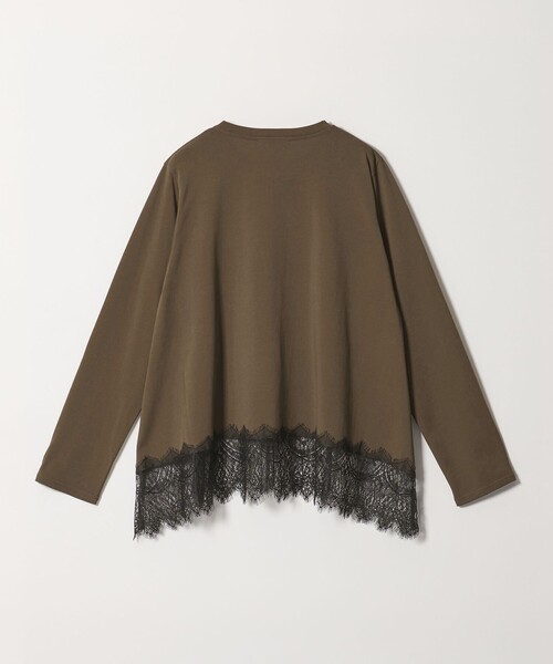 BEAUTY&YOUTH UNITED ARROWS(ビューティーアンドユースユナイテッドアローズ)の「レースコンビ ロングスリーブ カットソー(Tシャツ/カットソー・レディース・ダークブラウン/ブラック/オフホワイト・FREE)」の9枚目の写真