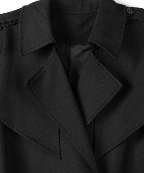 me+em select(ミームセレクト)の「【 2color 】ウエストマークレディミドルトレンチコート / waistmark lady middle trench coat(トレンチコート・レディース・ベージュ/ブラック・FREE)」の22枚目の写真