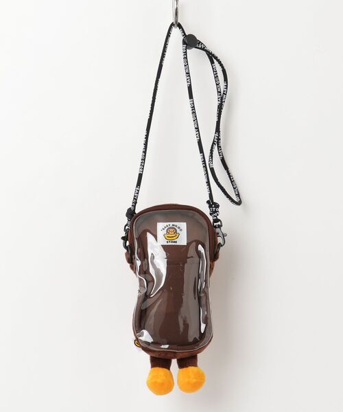 BABY MILO STORE（ベイビーマイロストア）の「BABY MILO RAMEN PLUSH DOLL MOBILE PHONE BAG（ショルダーバッグ・メンズ・ブラウン・FREE）」の2枚目の写真