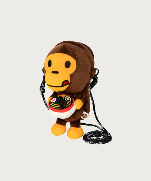 BABY MILO STORE（ベイビーマイロストア）の「BABY MILO RAMEN PLUSH DOLL MOBILE PHONE BAG（ショルダーバッグ・メンズ・ブラウン・FREE）」の6枚目の写真