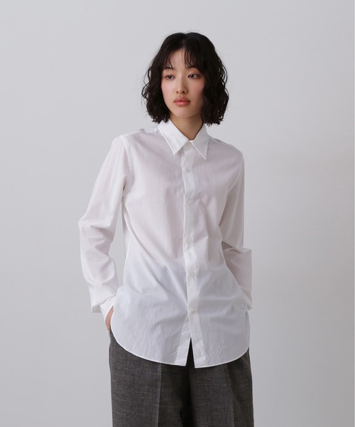 YLEVE(イレーヴ)の「YLEVE / COTTON MILLED LAWN SHIRT(シャツ/ブラウス・レディース・ホワイト/グレー・0/1)」の17枚目の写真