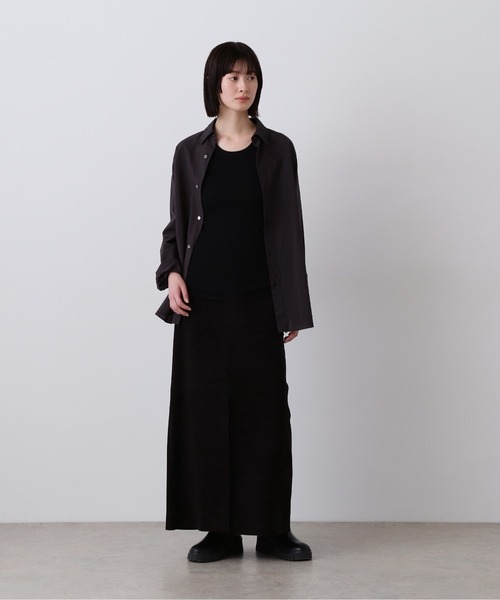 YLEVE(イレーヴ)の「YLEVE / COTTON MILLED LAWN SHIRT(シャツ/ブラウス・レディース・ホワイト/グレー・0/1)」の21枚目の写真