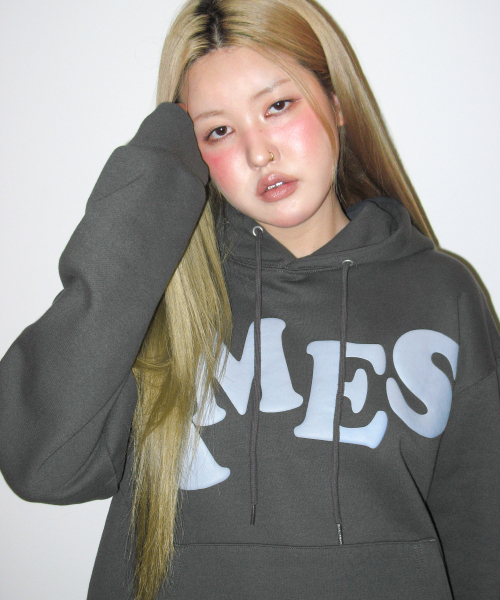 AMESWORLDWIDE(アメスワールドワイド)の「BIG TYPO HOODIE CHARCOAL(パーカー・レディース・その他・SMALL/MEDIUM/LARGE)」の5枚目の写真