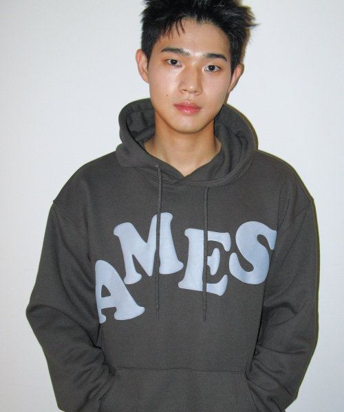 AMESWORLDWIDE(アメスワールドワイド)の「BIG TYPO HOODIE CHARCOAL(パーカー・レディース・その他・SMALL/MEDIUM/LARGE)」の7枚目の写真