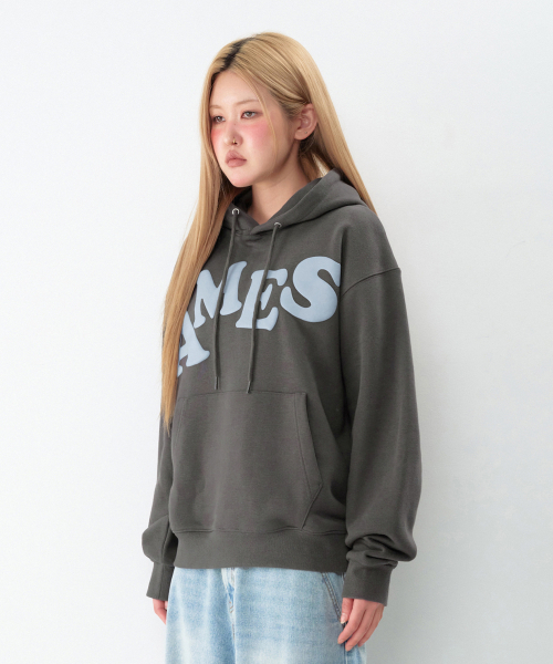 AMESWORLDWIDE(アメスワールドワイド)の「BIG TYPO HOODIE CHARCOAL(パーカー・レディース・その他・SMALL/MEDIUM/LARGE)」の11枚目の写真