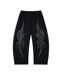 スエットパンツ|Tribal Rhinestone Curve Sweat Pants|SUPPLIER