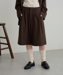 【セットアップ可能】【apres jour clair】ピコレースデザインハーフパンツ