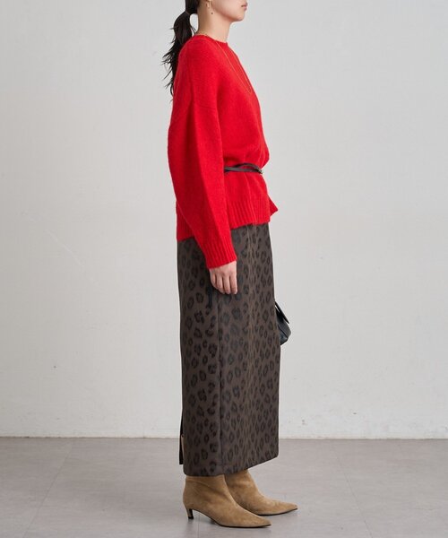 LOUNGEDRESS(ラウンジドレス)の「バックシャンニット(ニット/セーター・レディース・レッド/ブラック・FREE)」の18枚目の写真