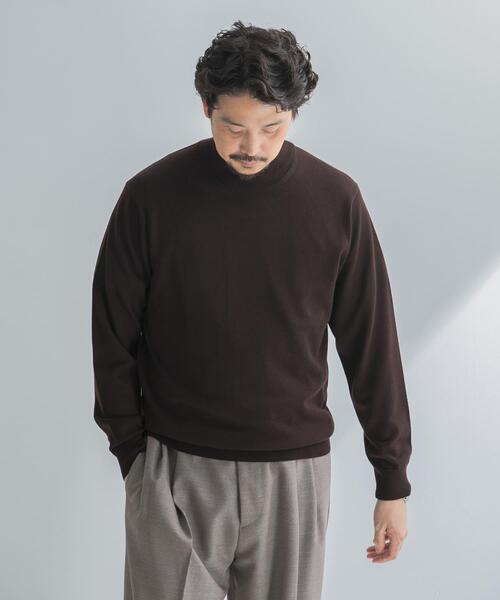 URBAN RESEARCH DOORS(アーバンリサーチドアーズ)の「LIFE STYLE TAILOR マシンウォッシャブルハイゲージモックニット(シャツ/ブラウス・メンズ・ブラック/チャコールグレー/ブラウン/アイボリー・MEDIUM/LARGE)」の4枚目の写真