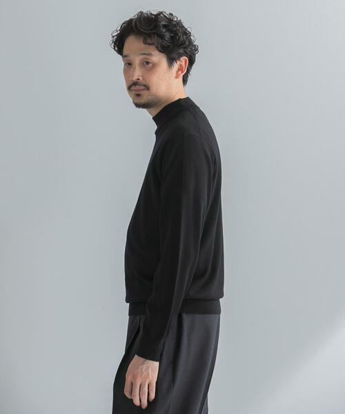 URBAN RESEARCH DOORS(アーバンリサーチドアーズ)の「LIFE STYLE TAILOR マシンウォッシャブルハイゲージモックニット(シャツ/ブラウス・メンズ・ブラック/チャコールグレー/ブラウン/アイボリー・MEDIUM/LARGE)」の2枚目の写真