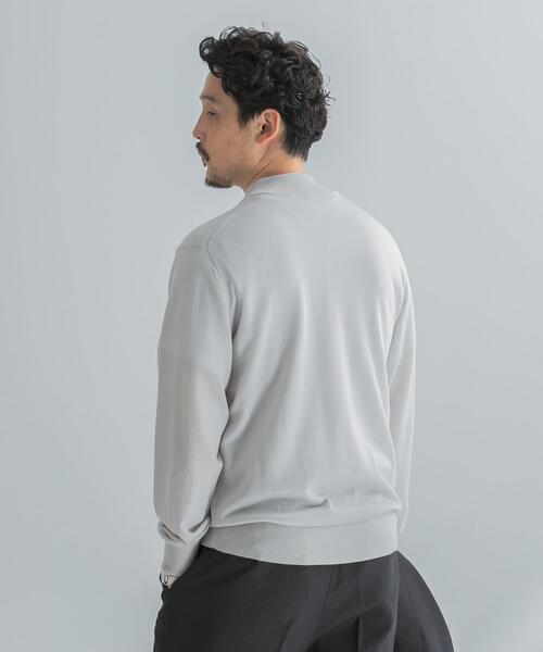 URBAN RESEARCH DOORS(アーバンリサーチドアーズ)の「LIFE STYLE TAILOR マシンウォッシャブルハイゲージモックニット(シャツ/ブラウス・メンズ・ブラック/チャコールグレー/ブラウン/アイボリー・MEDIUM/LARGE)」の5枚目の写真