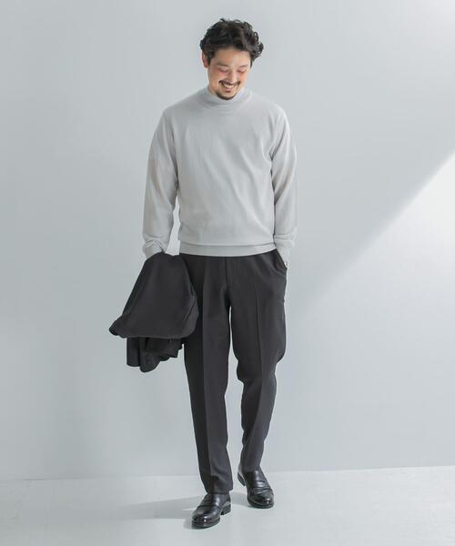 URBAN RESEARCH DOORS(アーバンリサーチドアーズ)の「LIFE STYLE TAILOR マシンウォッシャブルハイゲージモックニット(シャツ/ブラウス・メンズ・ブラック/チャコールグレー/ブラウン/アイボリー・MEDIUM/LARGE)」の7枚目の写真