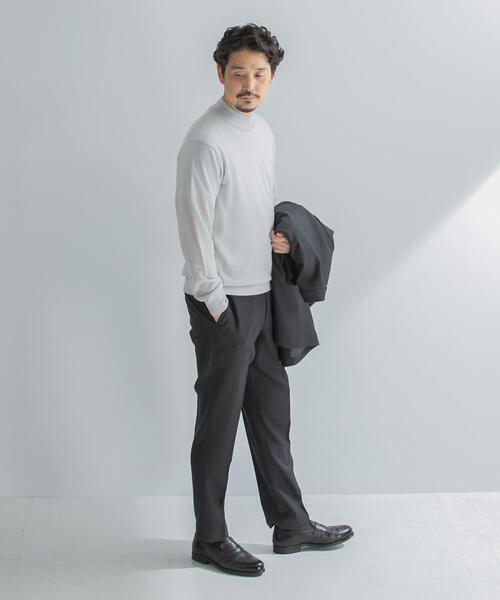 URBAN RESEARCH DOORS(アーバンリサーチドアーズ)の「LIFE STYLE TAILOR マシンウォッシャブルハイゲージモックニット(シャツ/ブラウス・メンズ・ブラック/チャコールグレー/ブラウン/アイボリー・MEDIUM/LARGE)」の9枚目の写真