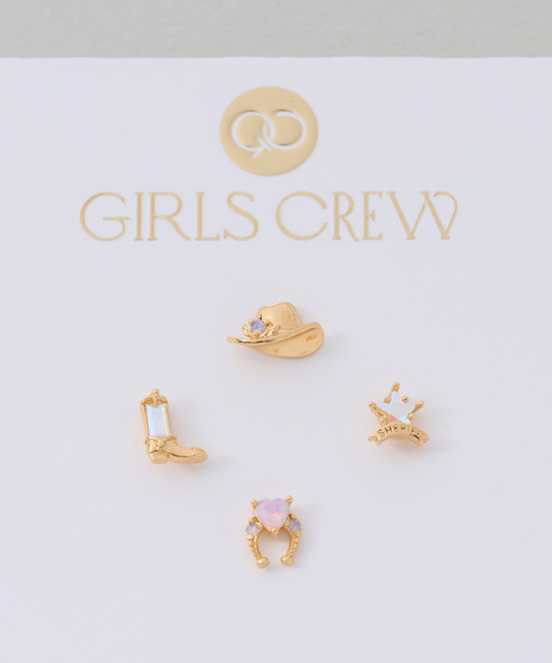 journal standard L'essage(ジャーナルスタンダードレサージュ)の「Girlscrew/ガールズクルー Cowgirl Stud Set ピアス(ピアス(片耳用)・レディース・ゴールド・FREE)」の10枚目の写真