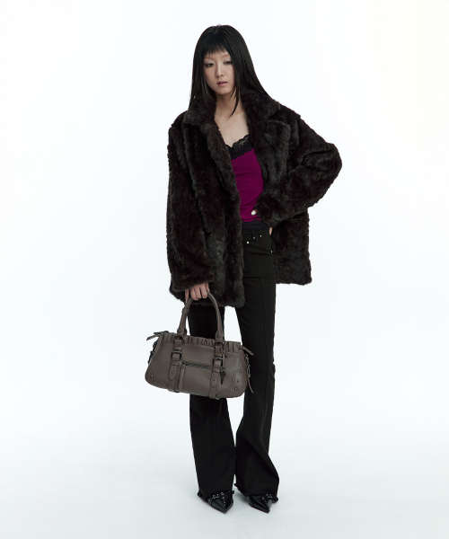ROUGHNECK(ラフネック)の「Dumpling Tote Bag Taupe(トートバッグ・レディース・その他・FREE)」の5枚目の写真