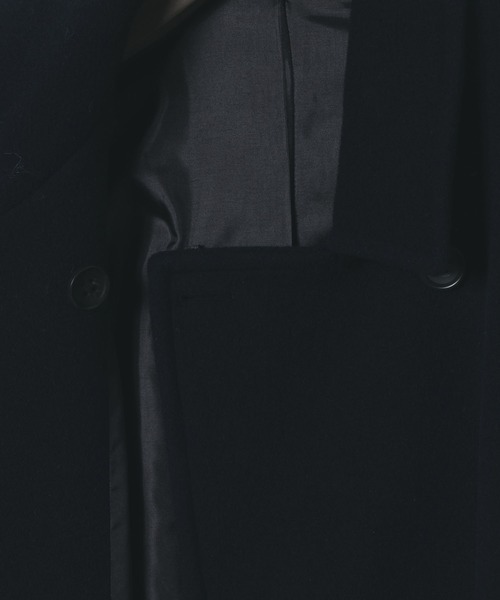 eL(エル)の「【eL】Wool 100 LongCoat/1068021(その他アウター・レディース・ネイビー/グレー/ブラウン・FREE)」の12枚目の写真